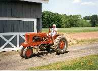 Father in law Gene on tractor