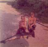 Me and Danny with hammerhead shark