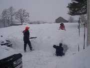 Mike starting another tunnel