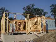 Jamie on top of garage 9 11 03