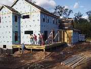 Front porch going up 10 2 03