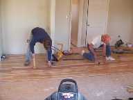 Rick and Gene working on Floor 4 6 04