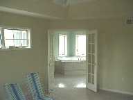 Looking into master bath