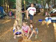 Michael and the girls 8 05