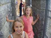 Sylvia and Katie at Pilgrims Monument 8 06