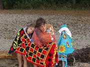 Katie Michael at Cliff pond 8 06