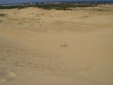 On top of the dune looking down