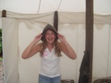Katie at colonial encampment nc 2008