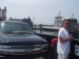 Dan on Ocracoke ferry 2008