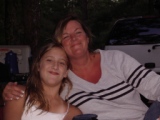 Katie and Crazy Aunt Mary Camping 2008.JPG