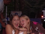 Katie and Carly eating peanuts 2008.JPG