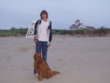 Michael and Ginger on Nauset Beach 2008